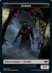 Zombie (008) // Boar Double-sided Token [Innistrad: Crimson Vow Tokens] | Play N Trade Winnipeg