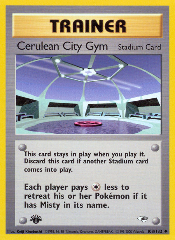 Cerulean City Gym (108/132) [Gym Heroes 1st Edition] | Play N Trade Winnipeg
