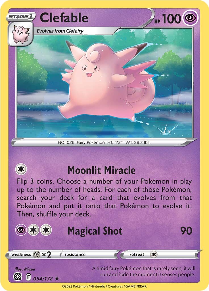 Clefable (054/172) [Sword & Shield: Brilliant Stars] | Play N Trade Winnipeg