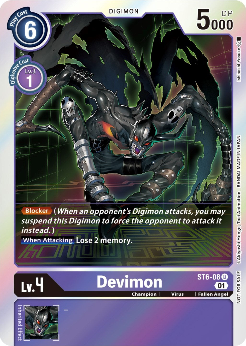 Devimon [ST6-08] (Official Tournament Pack Vol. 7) [Starter Deck: Venomous Violet] | Play N Trade Winnipeg