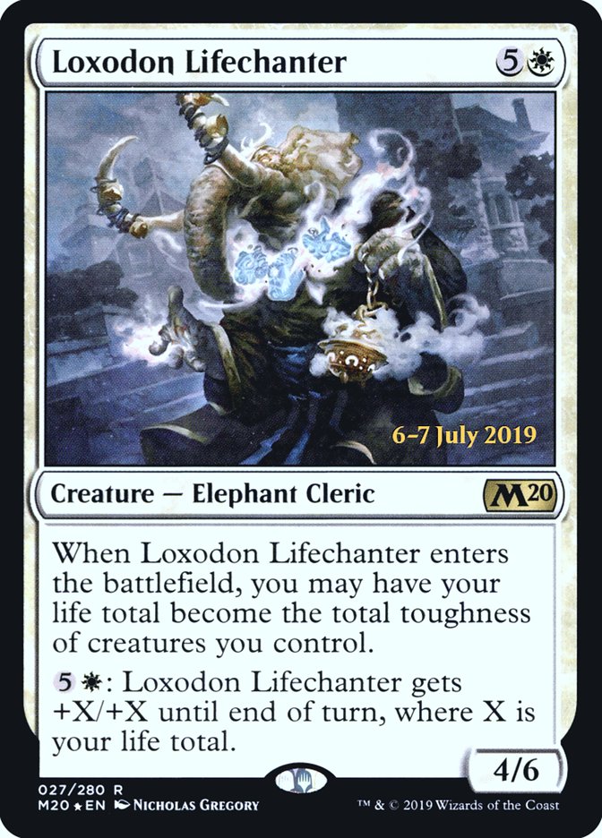 Loxodon Lifechanter  [Core Set 2020 Prerelease Promos] | Play N Trade Winnipeg