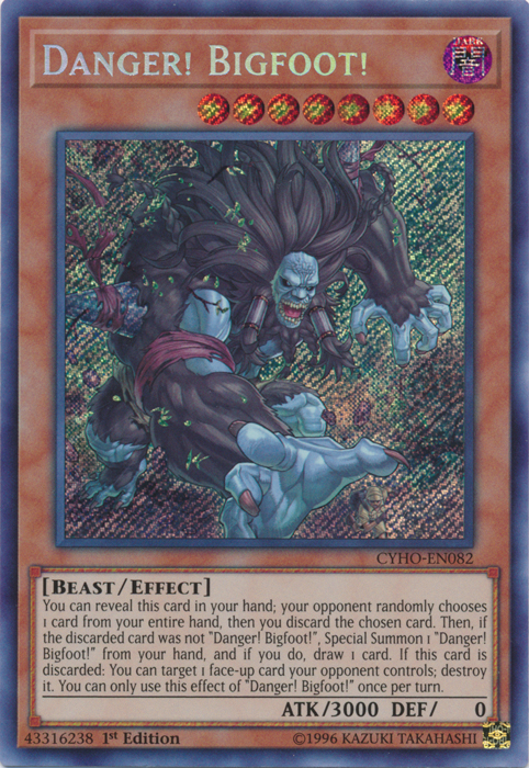 Danger! Bigfoot! [CYHO-EN082] Secret Rare | Play N Trade Winnipeg