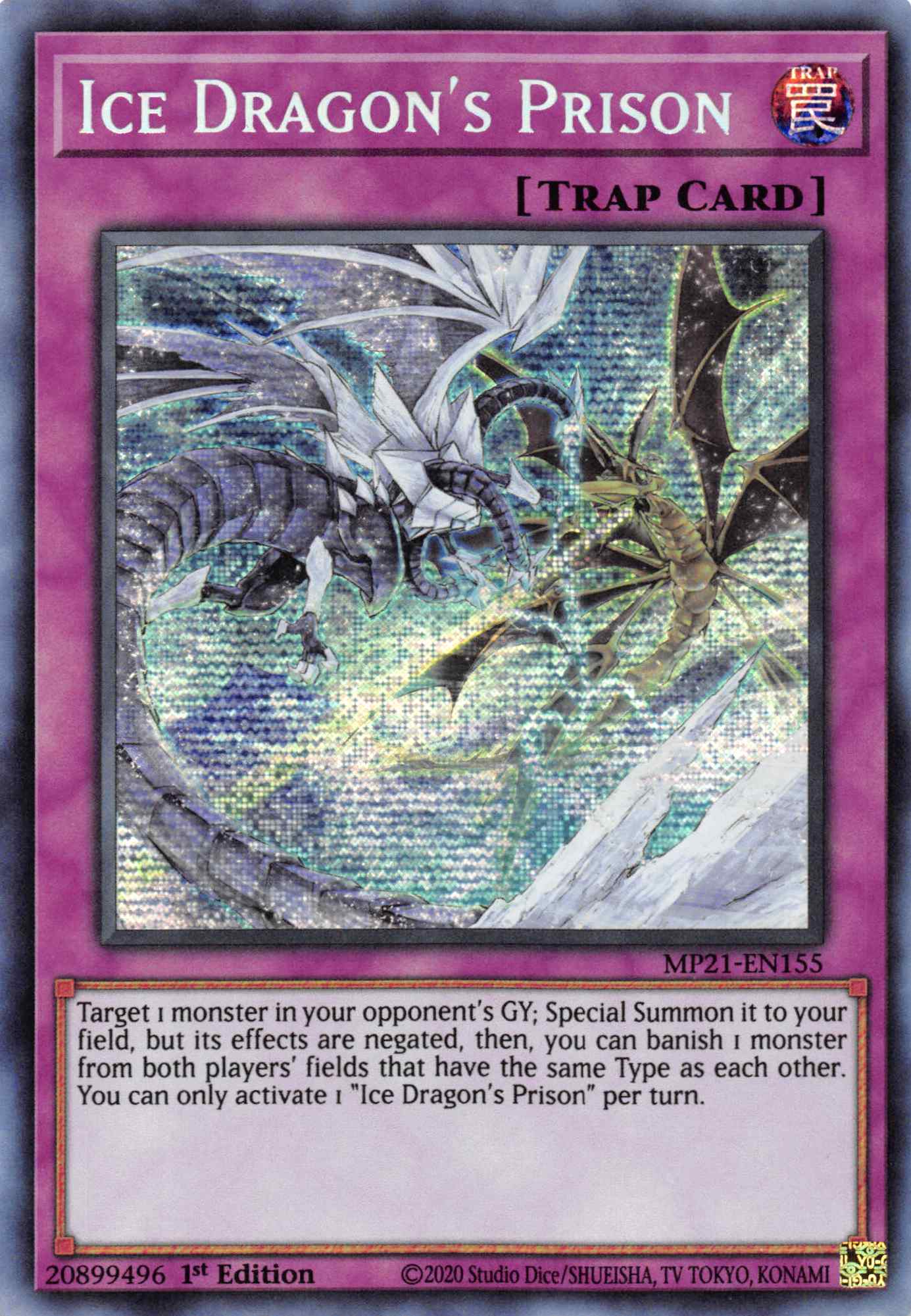 Ice Dragon's Prison [MP21-EN155] Prismatic Secret Rare | Play N Trade Winnipeg