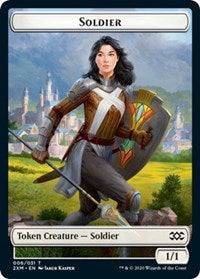 Soldier // Squirrel Double-sided Token [Double Masters Tokens] | Play N Trade Winnipeg