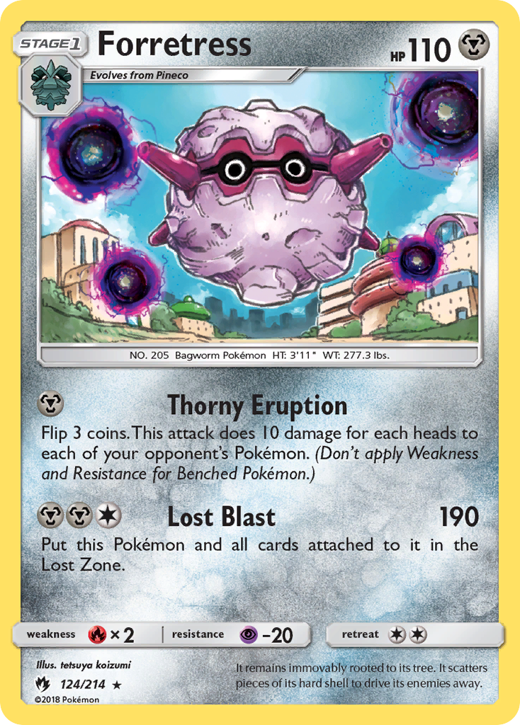 Forretress (124/214) [Sun & Moon: Lost Thunder] | Play N Trade Winnipeg