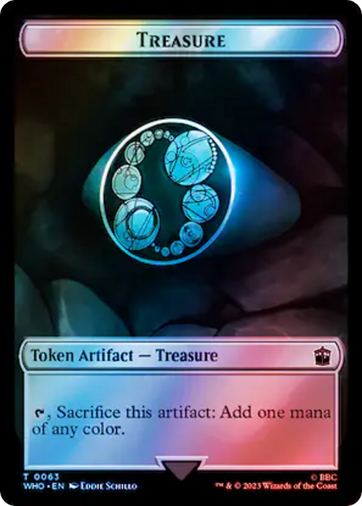 Human Noble // Treasure (0063) Double-Sided Token (Surge Foil) [Doctor Who Tokens] | Play N Trade Winnipeg