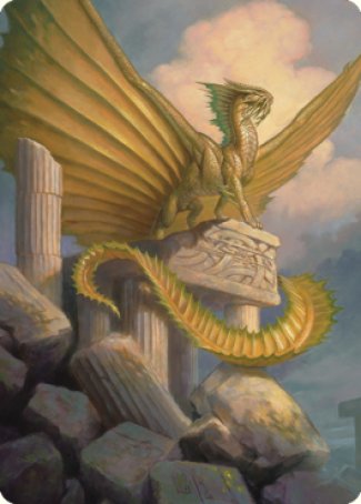 Ancient Gold Dragon Art Card (05) [Commander Legends: Battle for Baldur's Gate Art Series] | Play N Trade Winnipeg