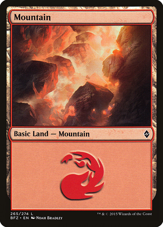 Mountain (265a) [Battle for Zendikar] | Play N Trade Winnipeg