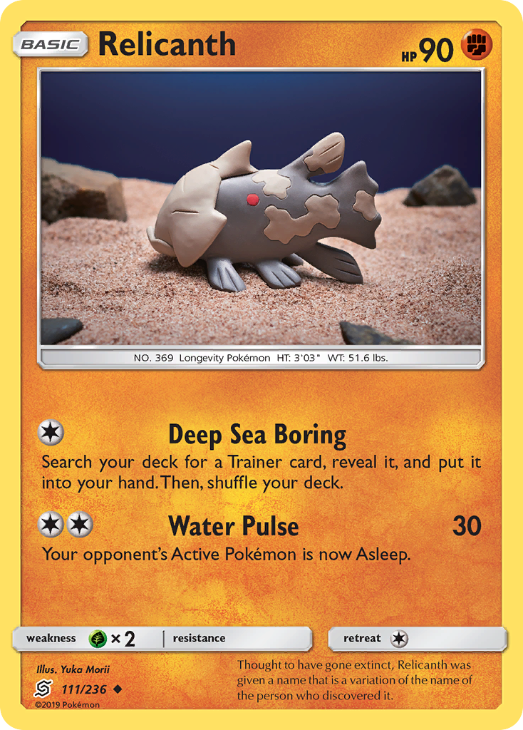 Relicanth (111/236) [Sun & Moon: Unified Minds] | Play N Trade Winnipeg