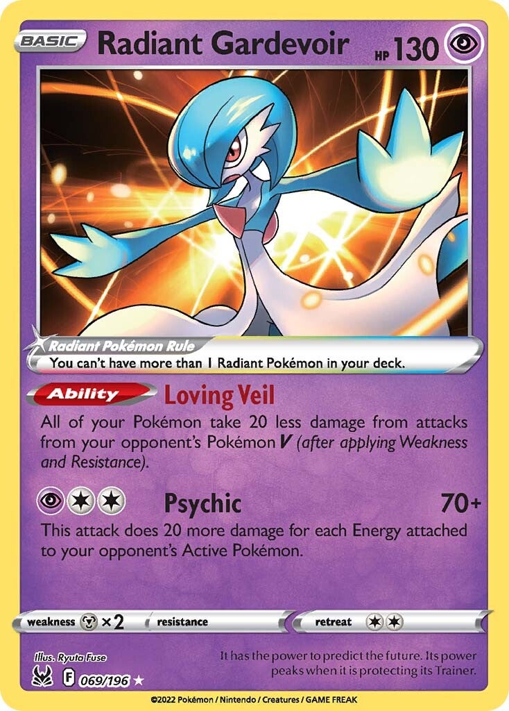 Radiant Gardevoir (069/196) [Sword & Shield: Lost Origin] | Play N Trade Winnipeg