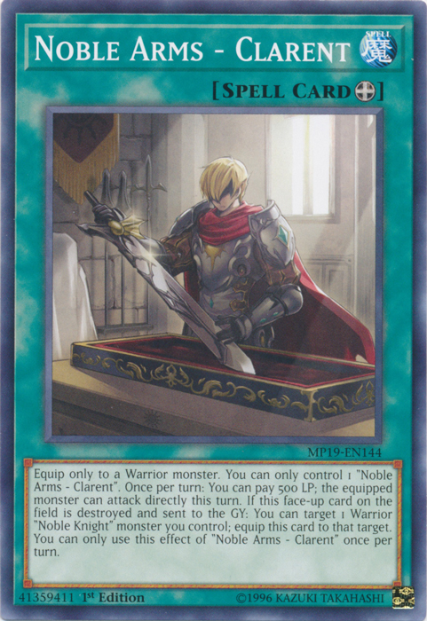 Noble Arms - Clarent [MP19-EN144] Common | Play N Trade Winnipeg