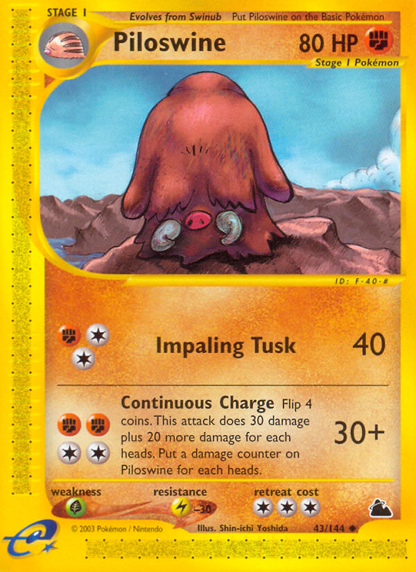 Piloswine (43/144) [Skyridge] | Play N Trade Winnipeg