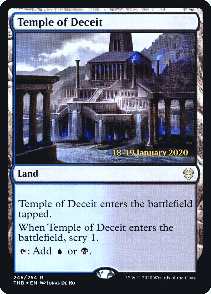 Temple of Deceit [Theros Beyond Death Prerelease Promos] | Play N Trade Winnipeg