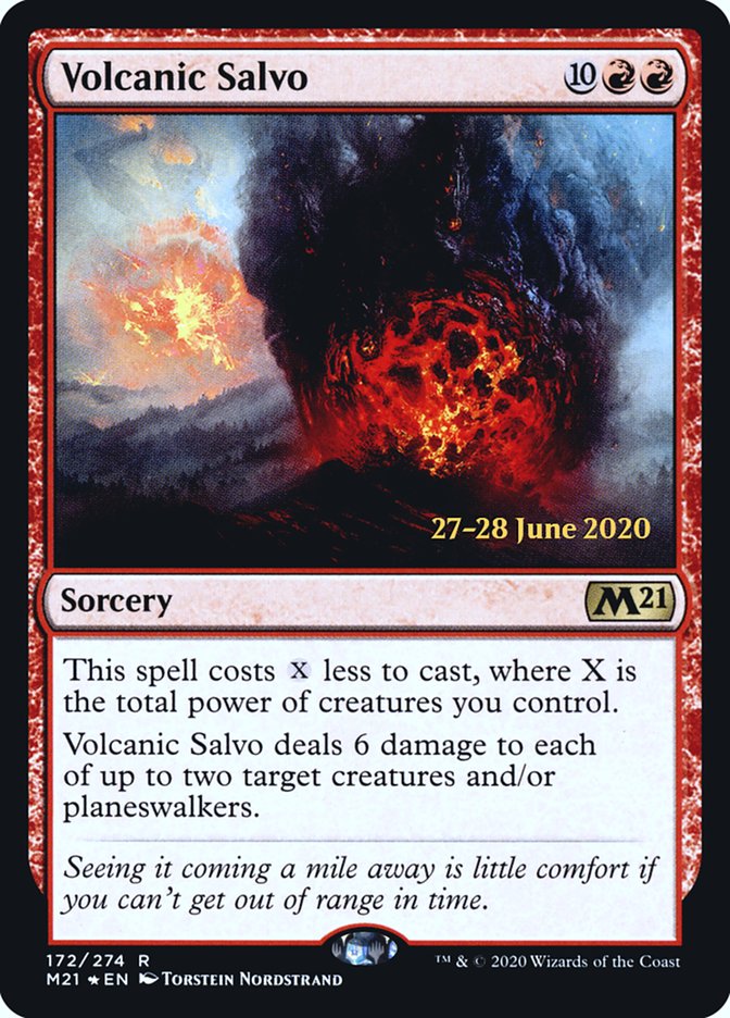 Volcanic Salvo  [Core Set 2021 Prerelease Promos] | Play N Trade Winnipeg