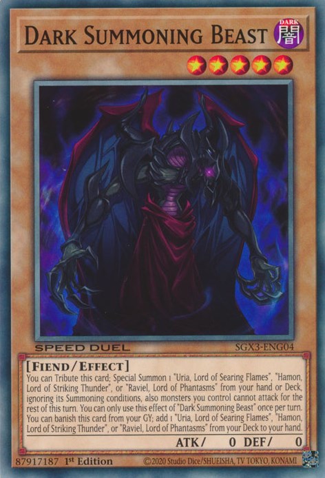 Dark Summoning Beast [SGX3-ENG04] Common | Play N Trade Winnipeg