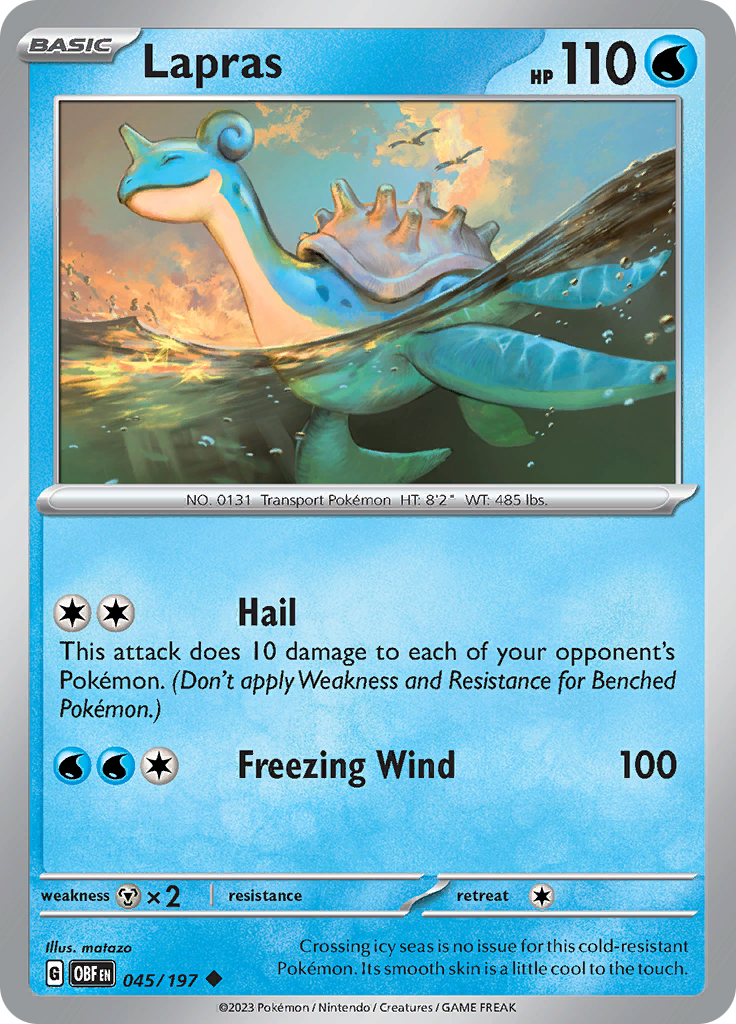 Lapras (045/197) [Scarlet & Violet: Obsidian Flames] | Play N Trade Winnipeg