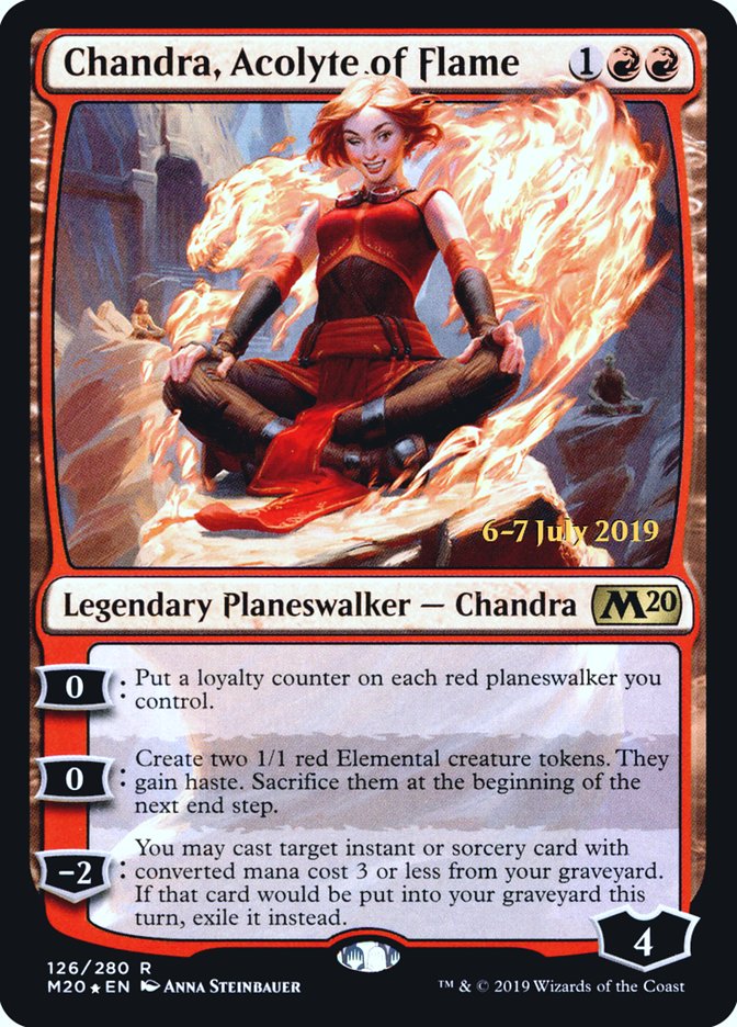 Chandra, Acolyte of Flame  [Core Set 2020 Prerelease Promos] | Play N Trade Winnipeg
