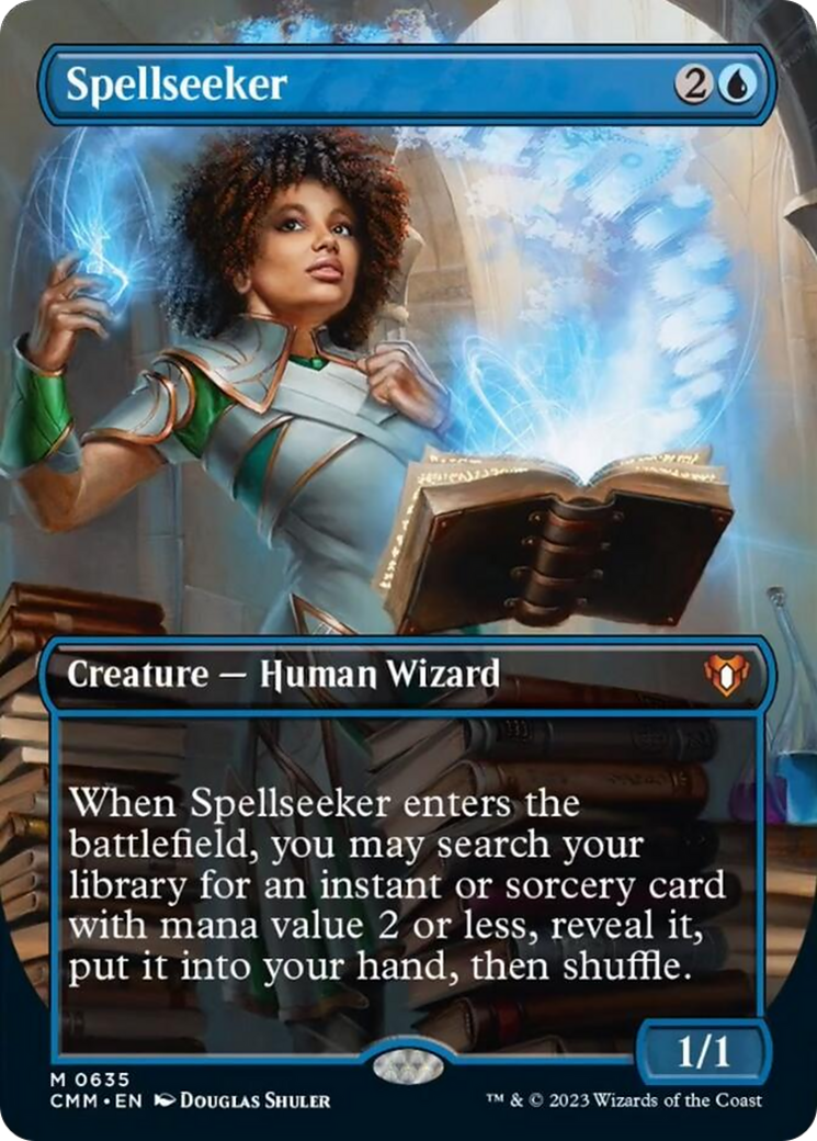 Spellseeker (Borderless Alternate Art) [Commander Masters] | Play N Trade Winnipeg