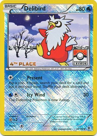 Delibird (38/149) (League Promo 4th Place) [Black & White: Boundaries Crossed] | Play N Trade Winnipeg