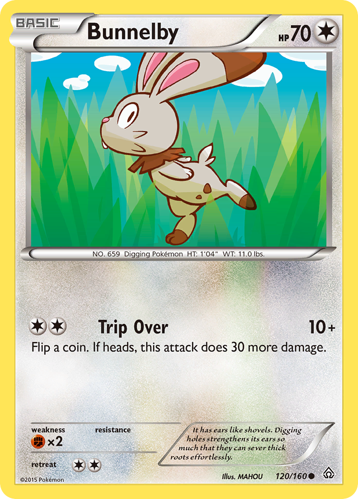 Bunnelby (120/160) [XY: Primal Clash] | Play N Trade Winnipeg