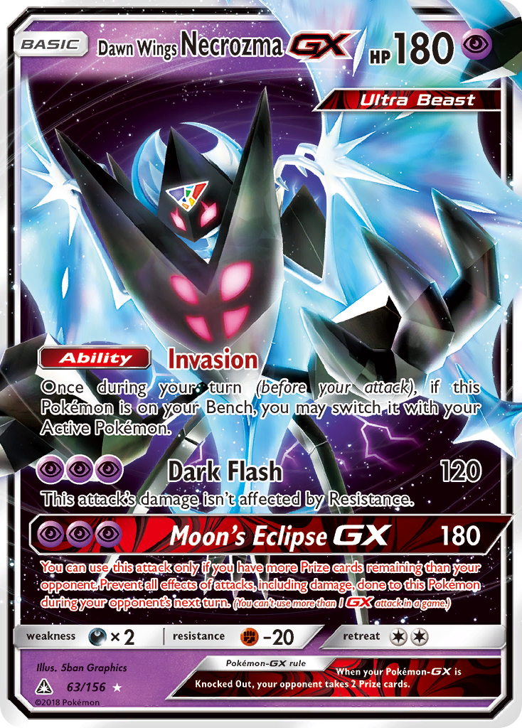 Dawn Wings Necrozma GX (63/156) [Sun & Moon: Ultra Prism] | Play N Trade Winnipeg