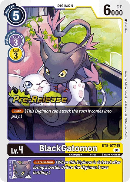 BlackGatomon [BT8-077] [New Awakening Pre-Release Cards] | Play N Trade Winnipeg