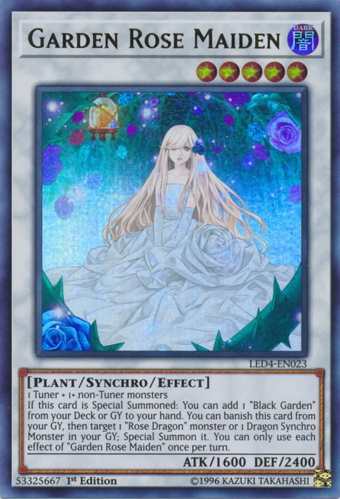 Garden Rose Maiden [LED4-EN023] Ultra Rare | Play N Trade Winnipeg