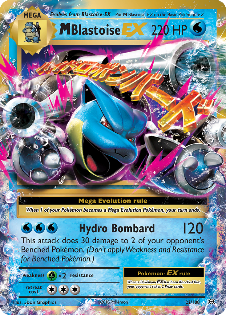 M Blastoise EX (22/108) [XY: Evolutions] | Play N Trade Winnipeg