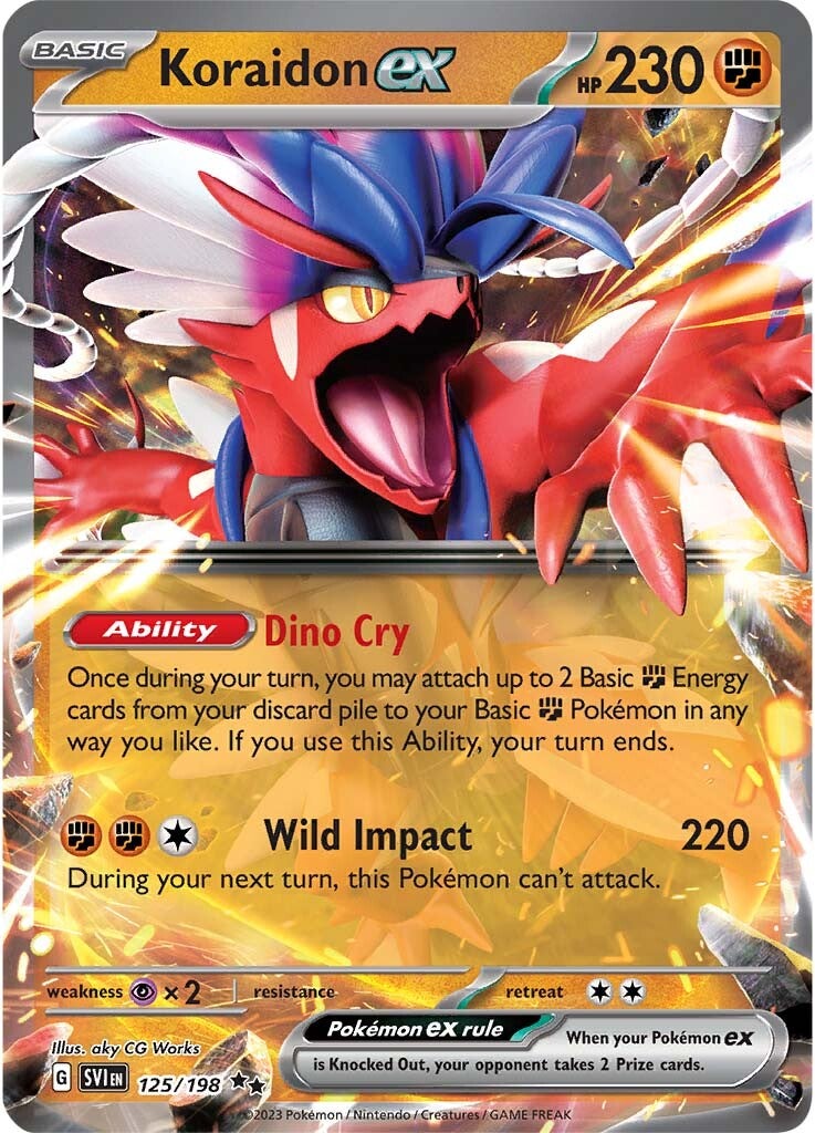 Koraidon ex (125/198) [Scarlet & Violet: Base Set] | Play N Trade Winnipeg