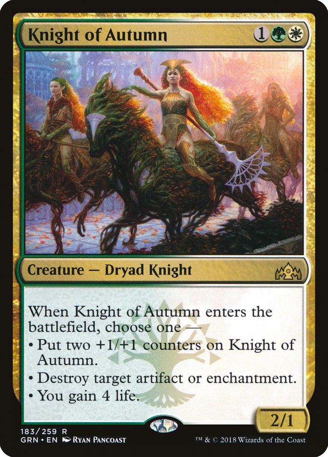 Knight of Autumn [Guilds of Ravnica] | Play N Trade Winnipeg