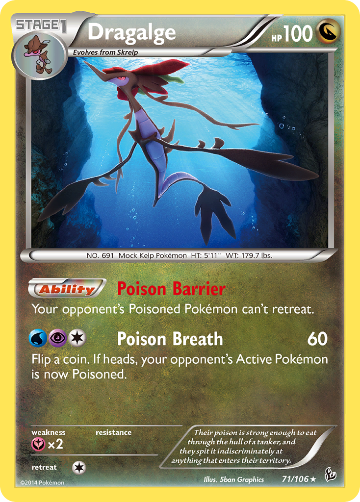 Dragalge (71/106) [XY: Flashfire] | Play N Trade Winnipeg