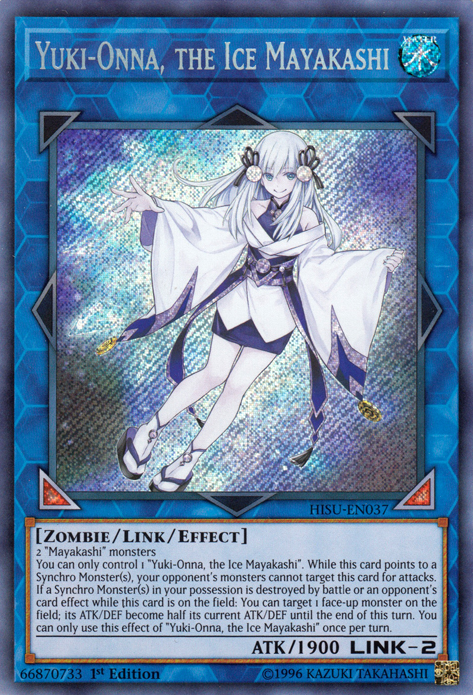 Yuki-Onna, the Ice Mayakashi [HISU-EN037] Secret Rare | Play N Trade Winnipeg