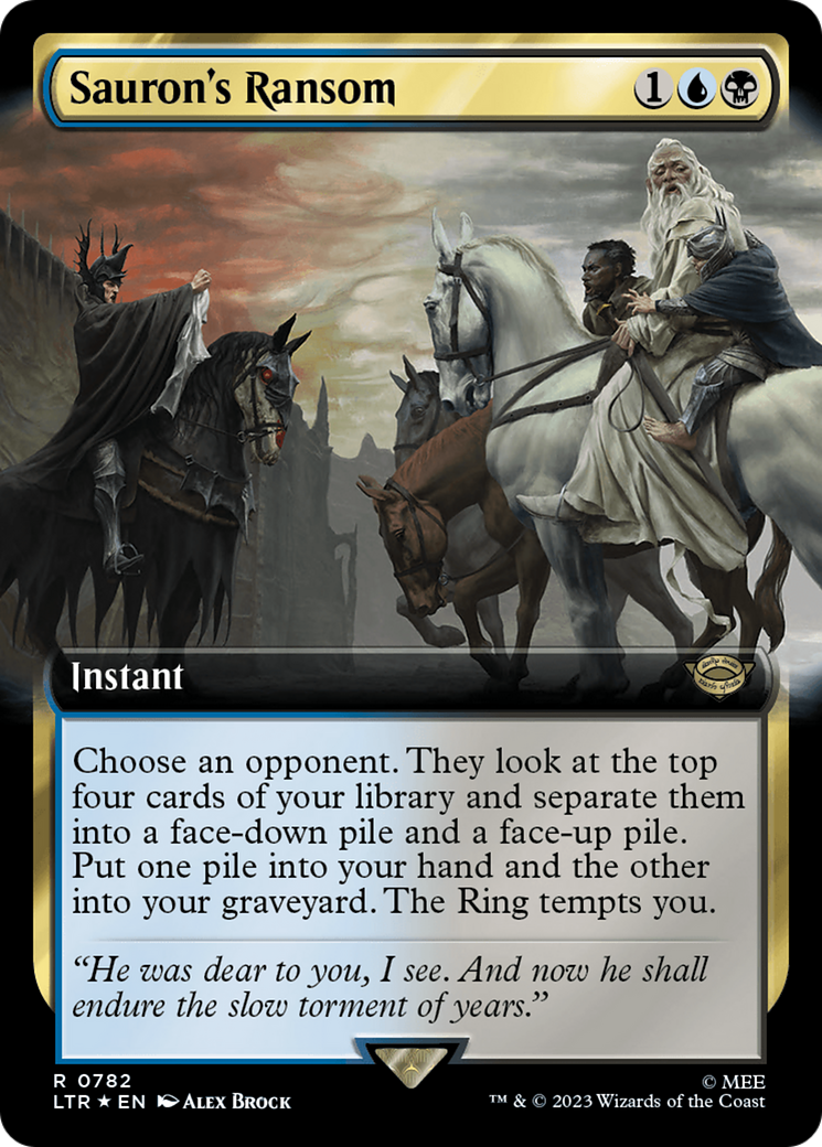 Sauron's Ransom (Extended Art) (Surge Foil) [The Lord of the Rings: Tales of Middle-Earth] | Play N Trade Winnipeg