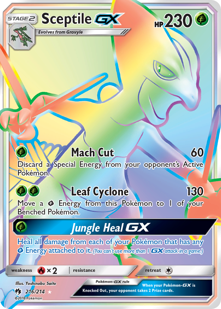 Sceptile GX (216/214) [Sun & Moon: Lost Thunder] | Play N Trade Winnipeg