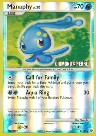 Manaphy (9/130) [Burger King Promos: 2008 Collection] | Play N Trade Winnipeg