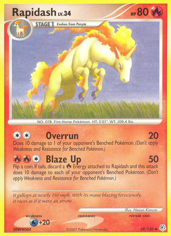 Rapidash (59/130) [Diamond & Pearl: Base Set] | Play N Trade Winnipeg