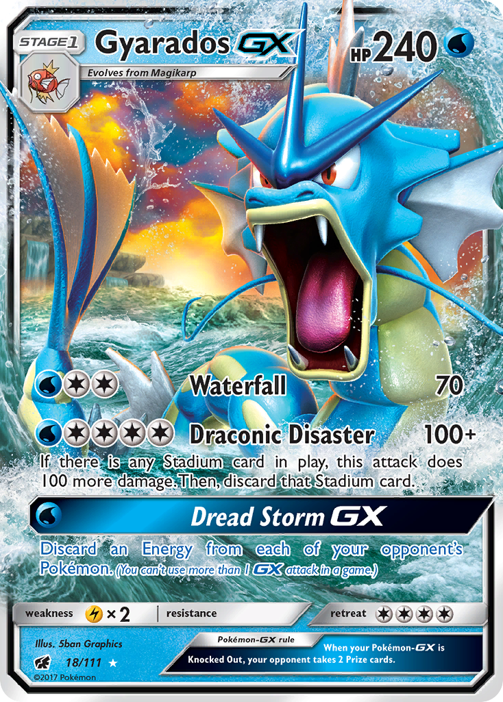 Gyarados GX (18/111) [Sun & Moon: Crimson Invasion] | Play N Trade Winnipeg