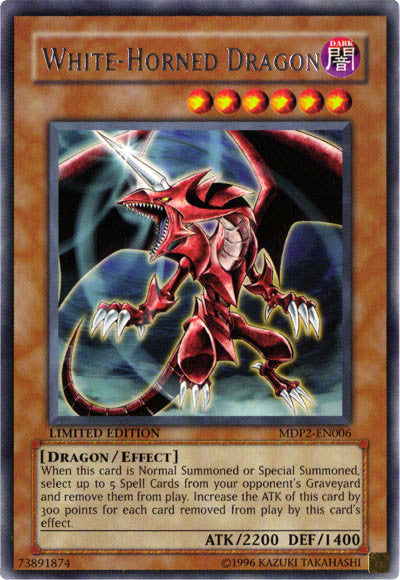 White-Horned Dragon [MDP2-EN006] Rare | Play N Trade Winnipeg