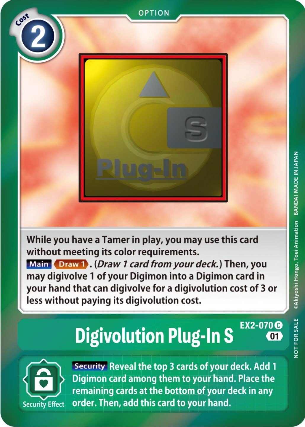 Digivolution Plug-In S [EX2-070] (Event Pack 4) [Digital Hazard Promos] | Play N Trade Winnipeg