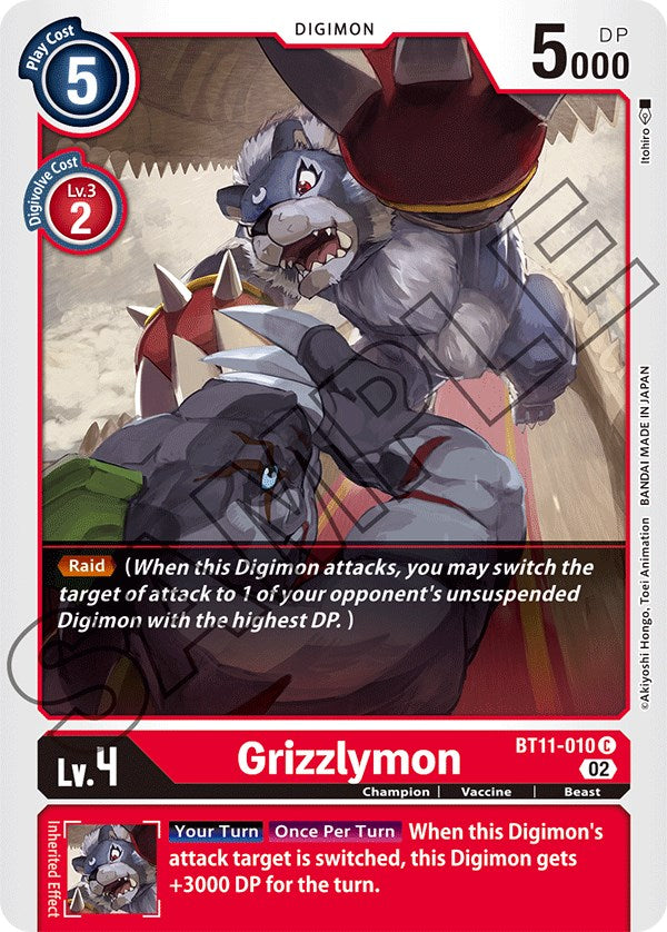 Grizzlymon [BT11-010] [Dimensional Phase] | Play N Trade Winnipeg