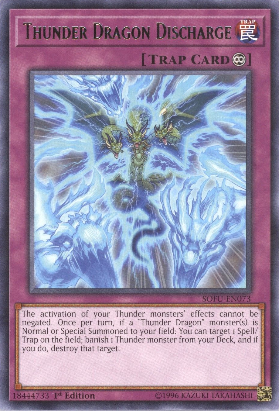 Thunder Dragon Discharge [SOFU-EN073] Rare | Play N Trade Winnipeg