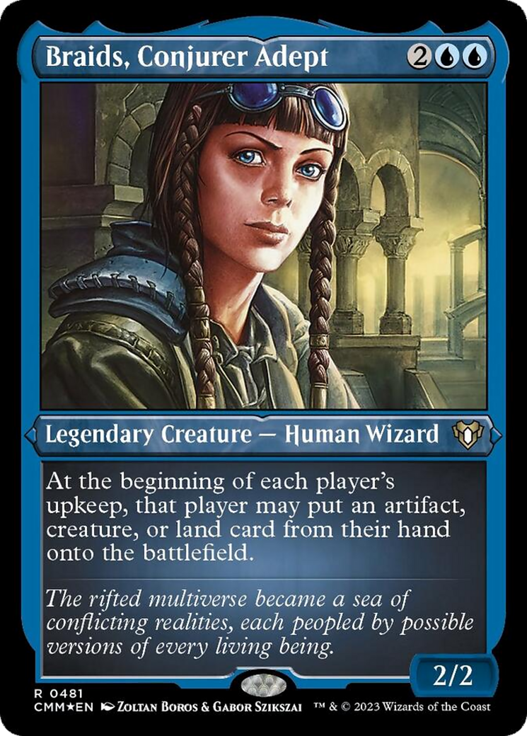 Braids, Conjurer Adept (Foil Etched) [Commander Masters] | Play N Trade Winnipeg