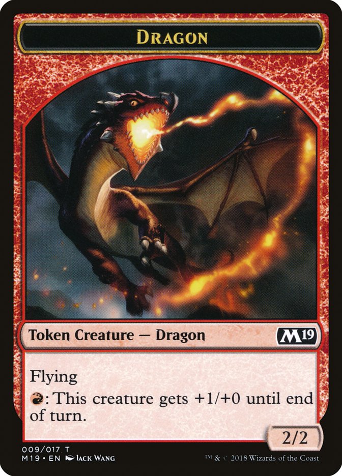 Dragon (009/017) [Core Set 2019 Tokens] | Play N Trade Winnipeg