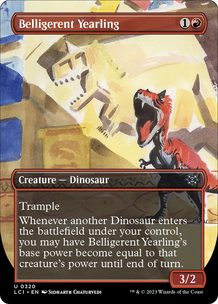 Belligerent Yearling (Borderless) [The Lost Caverns of Ixalan] | Play N Trade Winnipeg