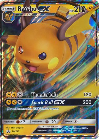 Raichu GX (SM213) (Jumbo Card) [Sun & Moon: Black Star Promos] | Play N Trade Winnipeg