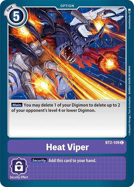 Heat Viper [BT2-109] [Release Special Booster Ver.1.0] | Play N Trade Winnipeg