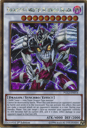 Dragocytos Corrupted Nethersoul Dragon [PGL2-EN014] Gold Secret Rare | Play N Trade Winnipeg