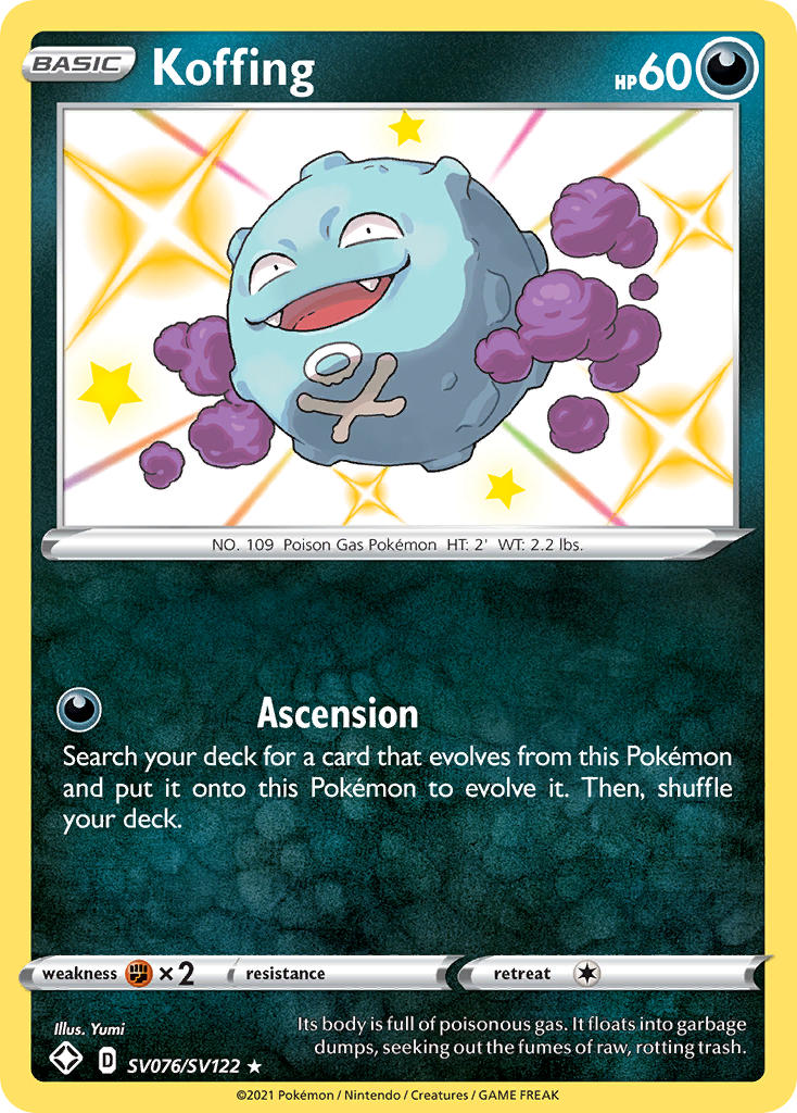 Koffing (SV076/SV122) [Sword & Shield: Shining Fates] | Play N Trade Winnipeg