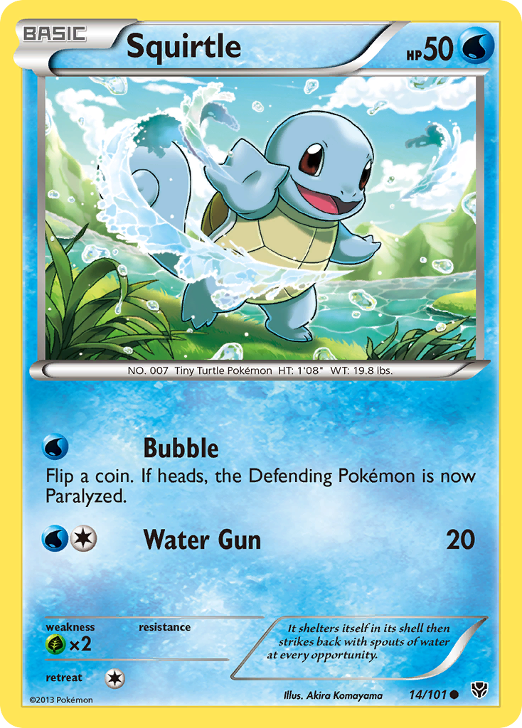 Squirtle (14/101) [Black & White: Plasma Blast] | Play N Trade Winnipeg