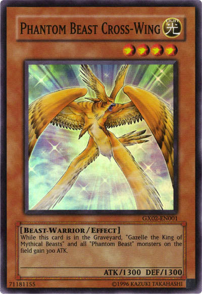 Phantom Beast Cross-Wing [GX02-EN001] Super Rare | Play N Trade Winnipeg